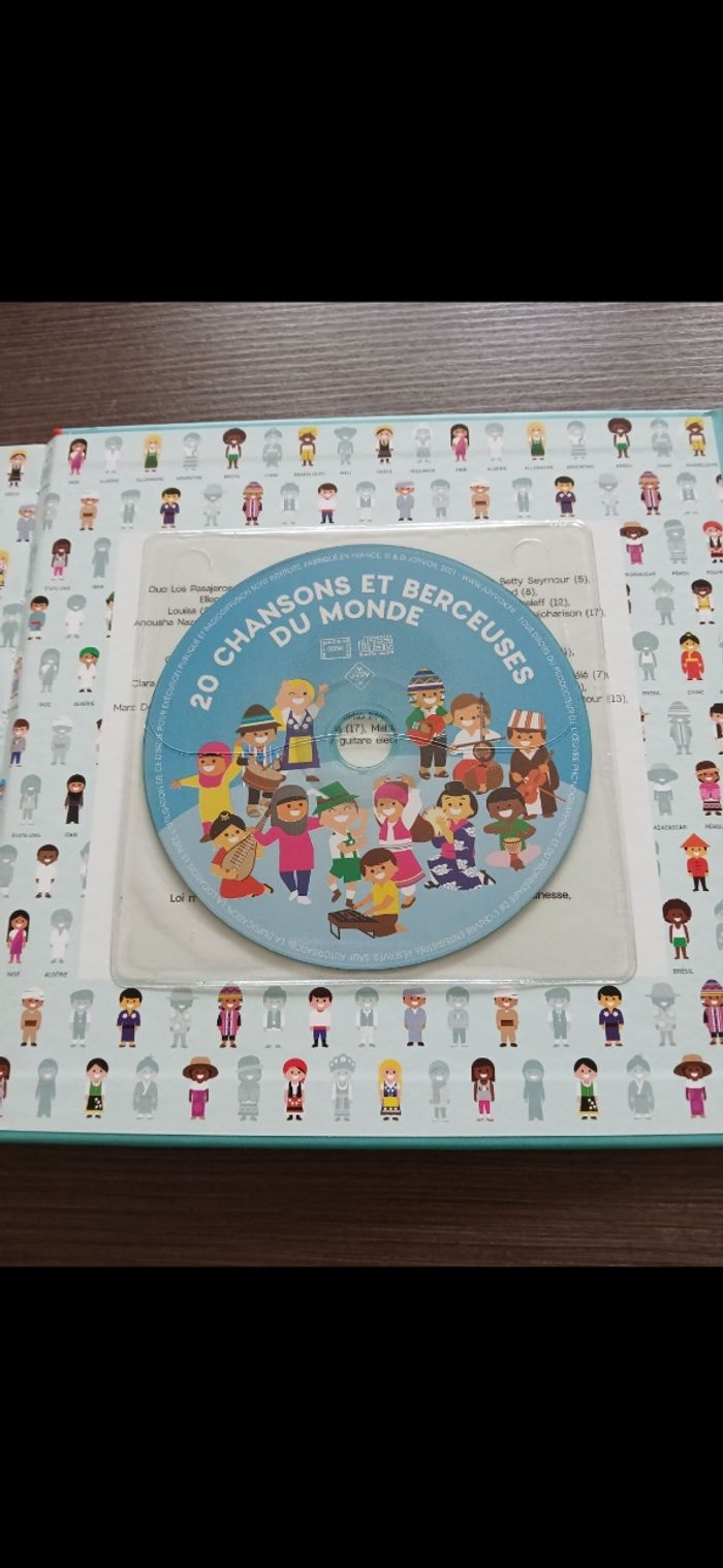 Livre avec cd  20 chansons et berceuses du monde - photo numéro 2