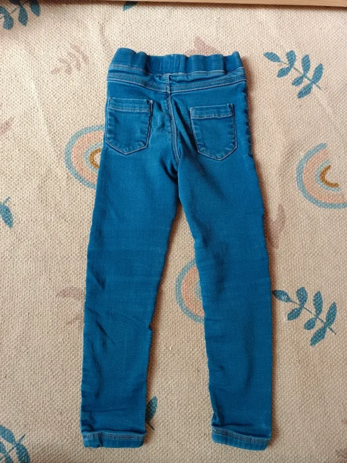 Jegging pantalon bleue tissaia 5 ans - photo numéro 4