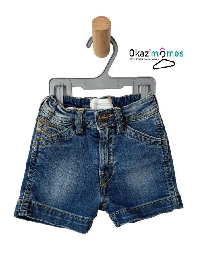 Short en jean bleu denim - Diesel 6 mois
