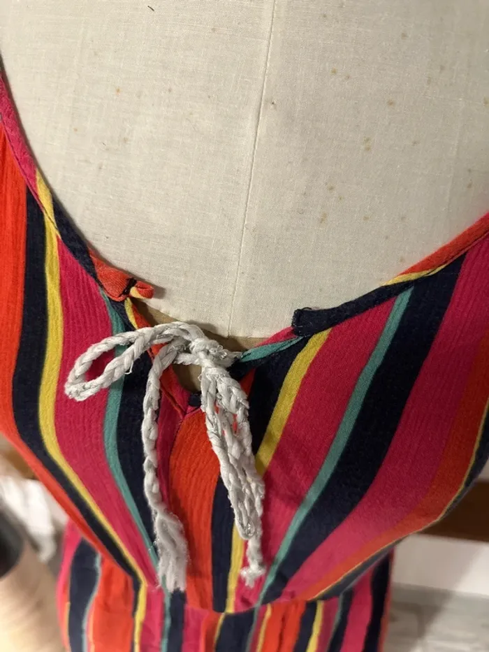 Robe longue été Promod 36 rayée multicolore - photo numéro 4