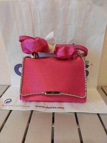 Sac à main rose strass Neuf Claire's