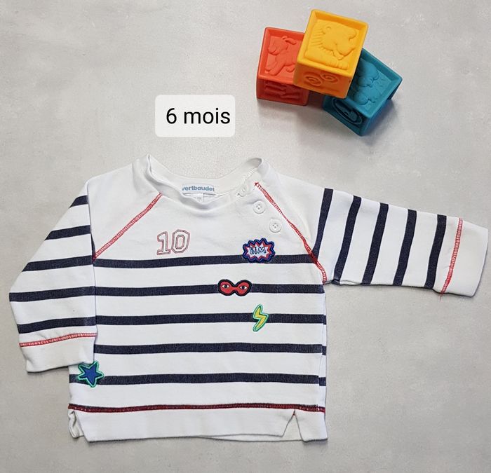 Sweat vertbaudet 6 mois