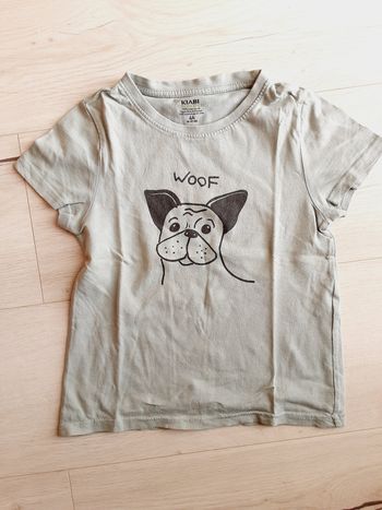 Vêtement garçon tee-shirt manches courtes chien Kiabi 4 ans