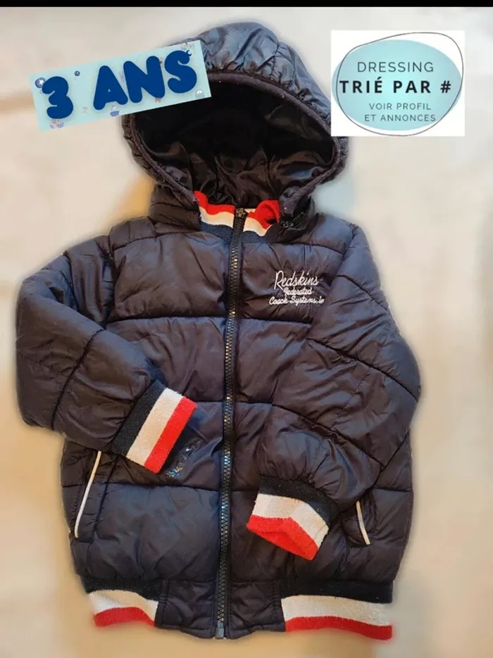 Doudoune manteau hiver chaud 3 ans