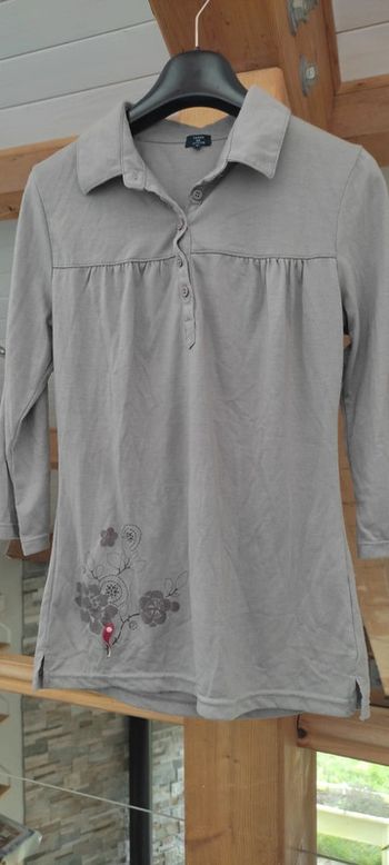 T-shirt manches 3/4 terre de marins taille 2