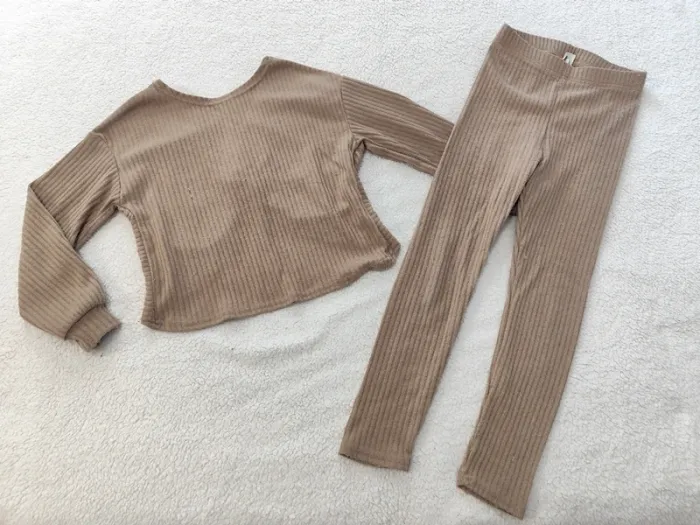 Ensemble camel shein 8 ans t-shirt legging