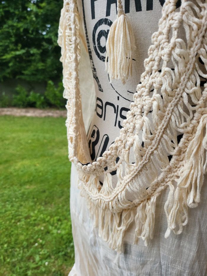 Robe de plage macramé hippie bohème festival 46 - photo numéro 4