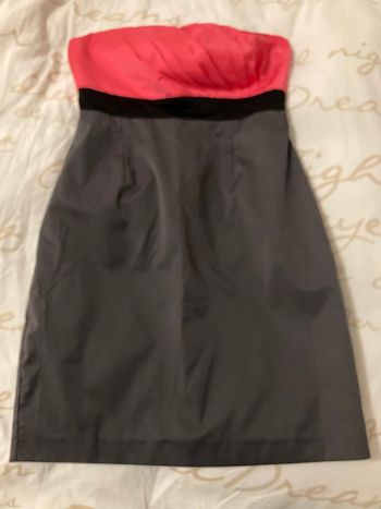 Robe saumon , noir , gris ( anthracite )naf naf taille 40