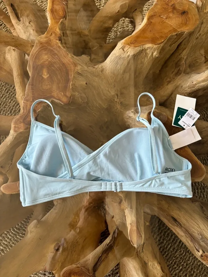 Haut de maillot de bain Roxy bleu clair croisé XL - photo numéro 6