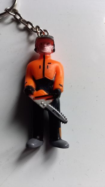 Porte clés bûcheron Stihl neuf