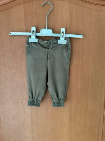 Pantalon en lin kaki Orchestra 6 mois