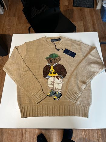 Pull ralph lauren ours beige édition limitée/polo bear limited edition