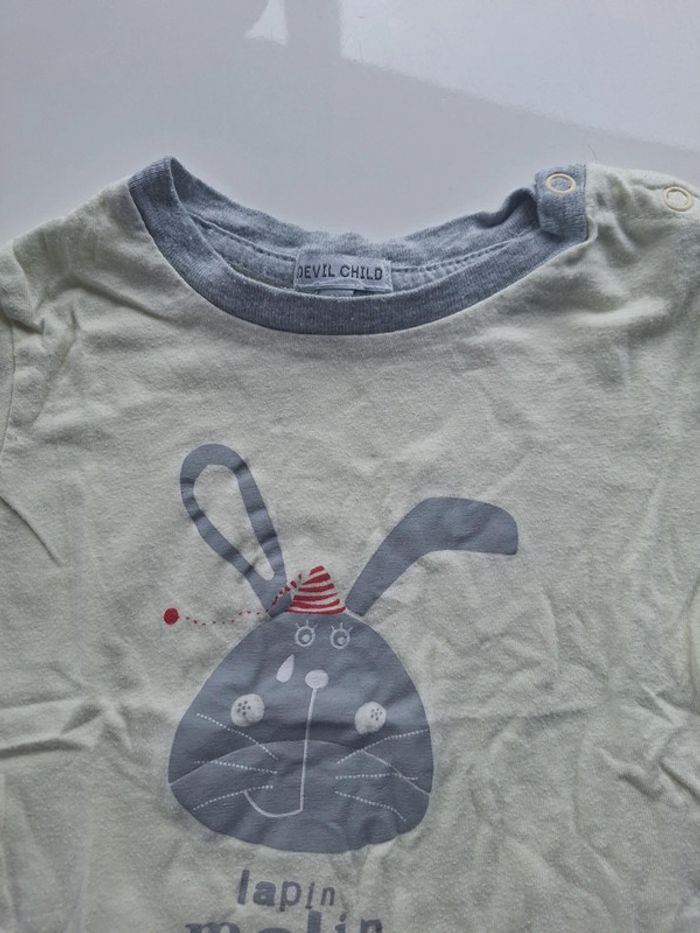 Lot 2 tee-shirts 12 mois Devil Child - photo numéro 5