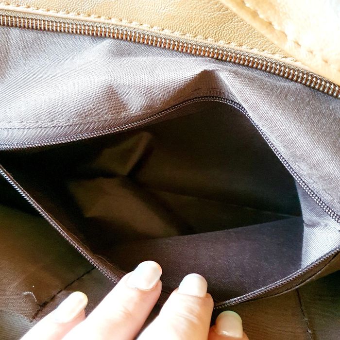 👜 Grand Sac à main souple cabas fourre-tout simili cuir marron neuf MALLOW - photo numéro 13