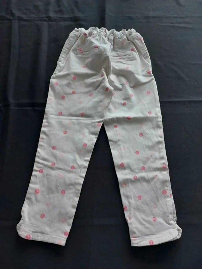 Jean skinny 3/4 blanc Okaidi - photo numéro 2