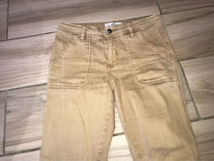 Pantalon jeans beige ichi 36 - photo numéro 3