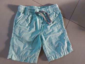 Short turquoise à lien gris