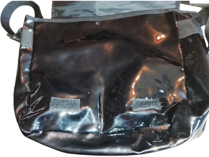 Besace simili cuir à bandes - photo numéro 2