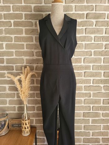 Combinaison noire style smocking blazer 123 Paris - Comme neuve