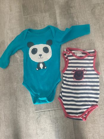Lot bodies 9mois garcon