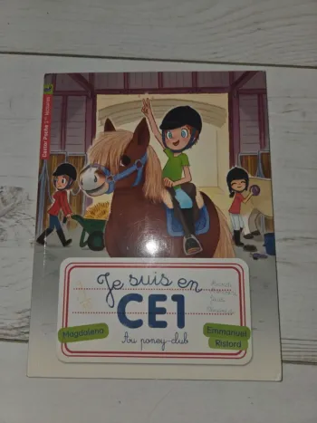 Livre je suis en ce1 au poney club
