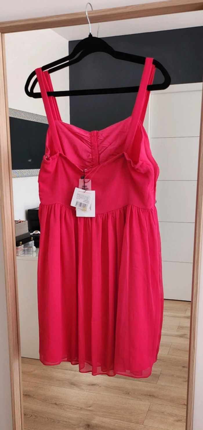 Robe fines bretelles rose pivoine taille 42 Naf Naf - photo numéro 2