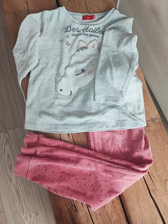 Pyjama velours licorne - photo numéro 2