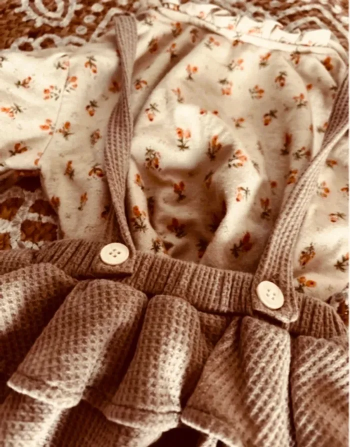 Jolie barboteuse en coton collection vintage bohème - photo numéro 3