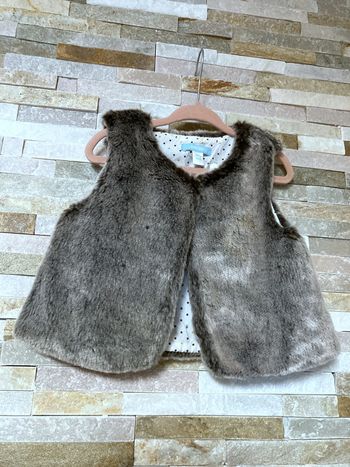 2ans gilet foururre okaidi