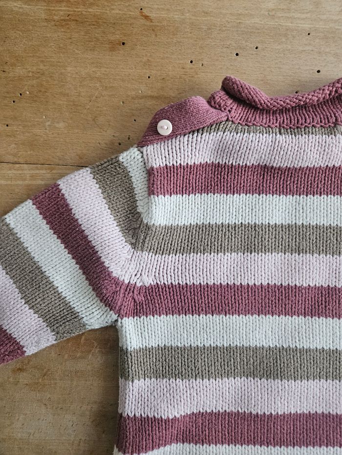 Pull coton rose 9 mois - photo numéro 7