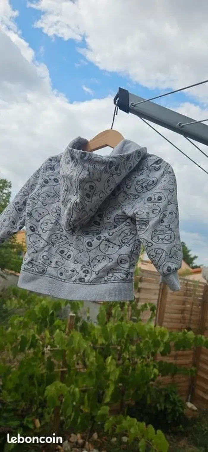Gilet à capuche kiabi - photo numéro 2