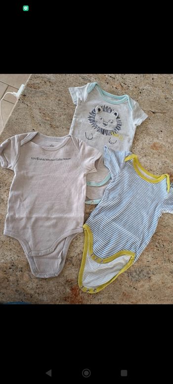 Bodies manches courtes 6M