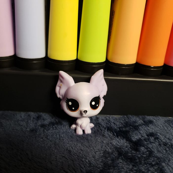 Littlest Petshop Frilly LePapillon 🌺 1-123 🌺 Serie 1 Mini 🌺 Chien Chiwawa