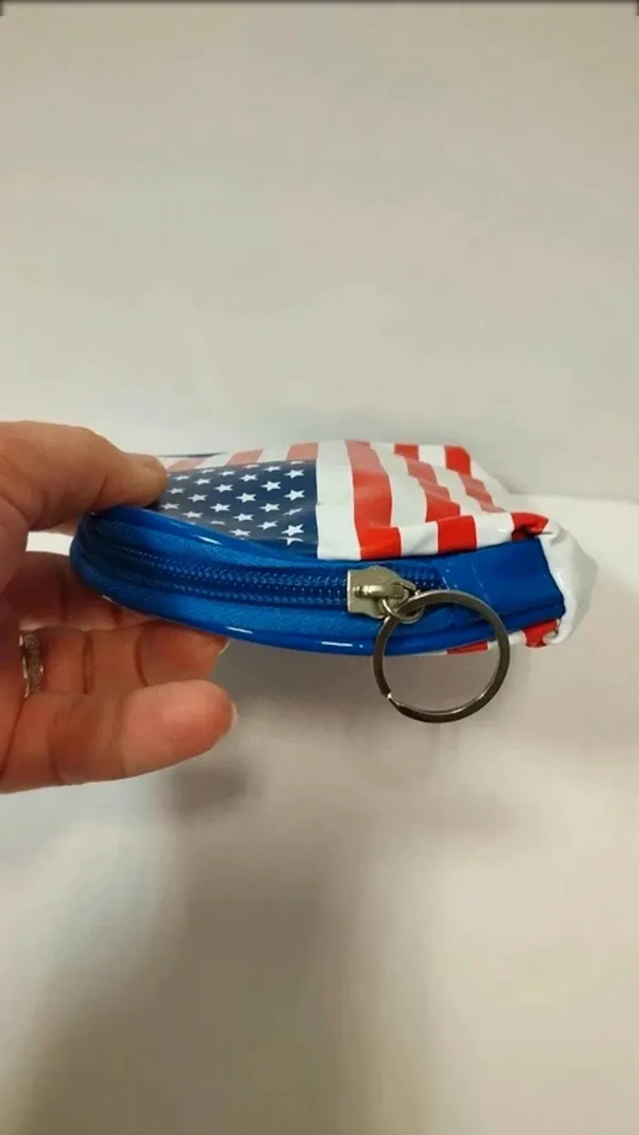 Porte monnaie pvc motif amerique - photo numéro 5