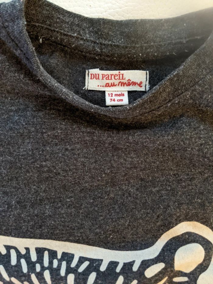 Ensemble pantalon tee shirt raton laveur 12 mois 74 cm neuf - photo numéro 3