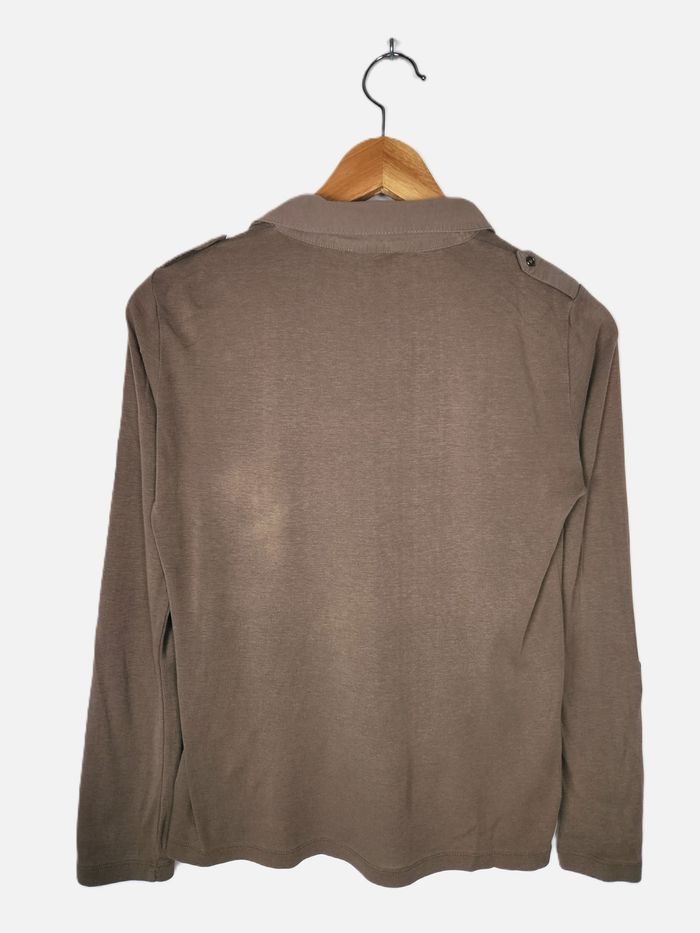 Pull Haut Caroll Manches Longues Brun - Taille 38 - photo numéro 5