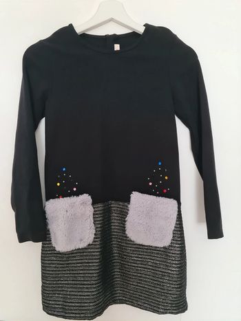 Robe noir et brillant de fête 10 ans Catimini