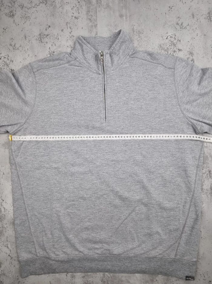 Sweat 1/4 zip Eddie Bauer gris – Taille XL Homme - photo numéro 11