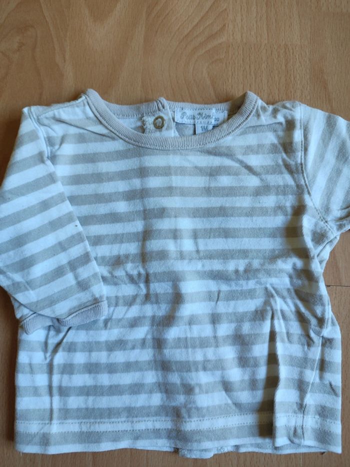 Lot tenue pantalon + t-shirts manches courtes et longues Petit Kimbaloo en 1M - photo numéro 7