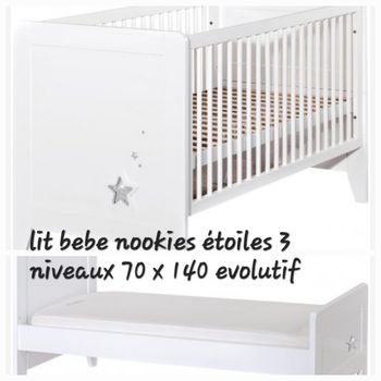 Lit bebe evolutif nookies etoiles