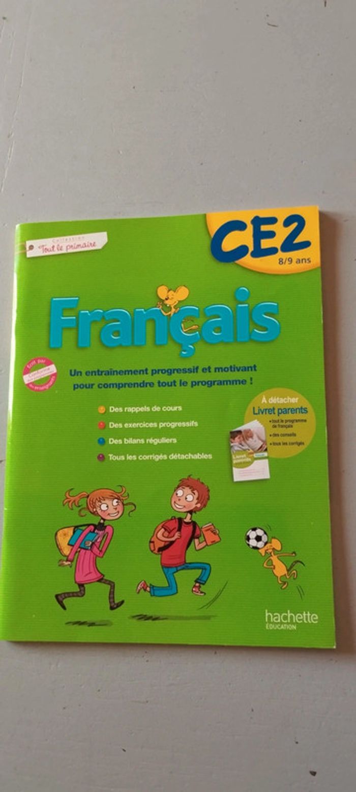 Cahier d'exercices français CE2