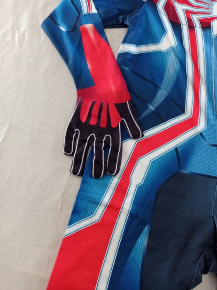 Déguisement combinaison spiderman multicolores 7-8ans - photo numéro 3