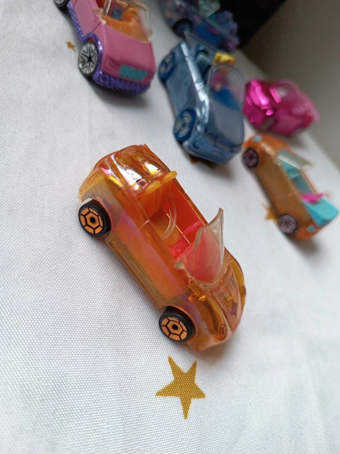 Voiture car Polly pocket miniature mini poupée doll 58 34 12 1 36 59 rose bleu orange violette - photo numéro 3