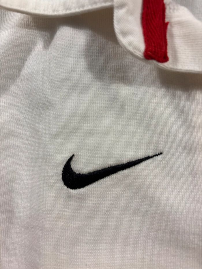 Maillot de rugby domicile blanc à manches courtes Vintage Y2K Nike 2002 Angleterre - photo numéro 3