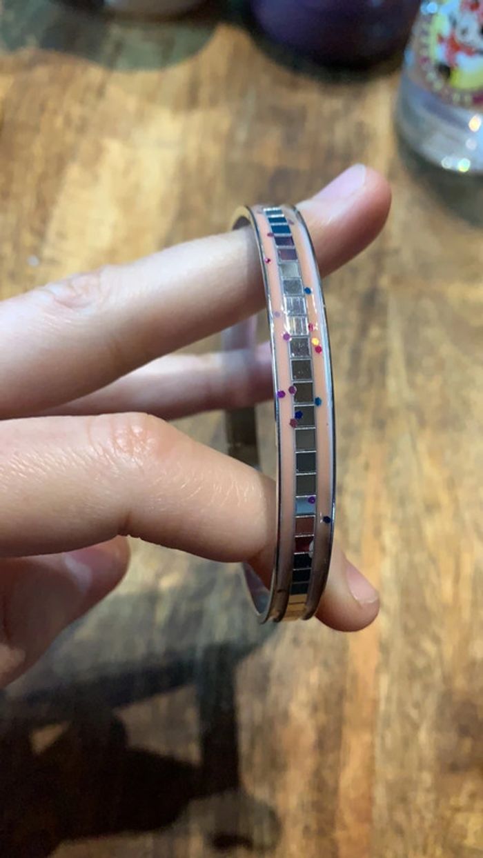 Lot bracelet rigide noir et argenté - photo numéro 10