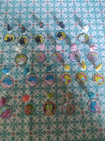 21 stikeez avec leur identifiant