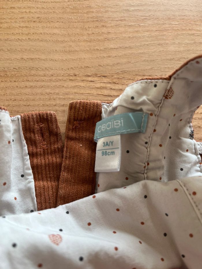 Robe marron Okaïdi 3 ans - photo numéro 3