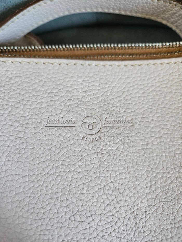 Sac à main rose en cuir Jean Louis Fernandez - photo numéro 7