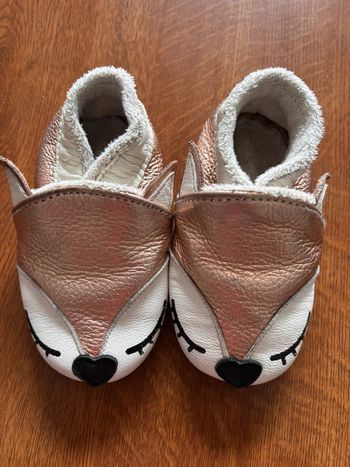 Chaussons en cuir Bibalou renarde