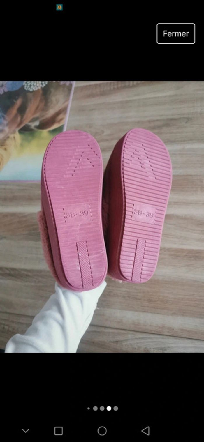 Jolie chaussons 38 tout doux - photo numéro 6